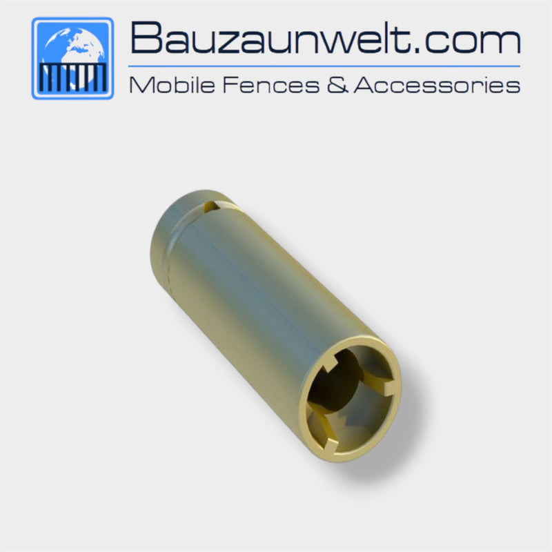 ZND 08551470 lockable coupler socket, hard chrome padlock security for fence connections
