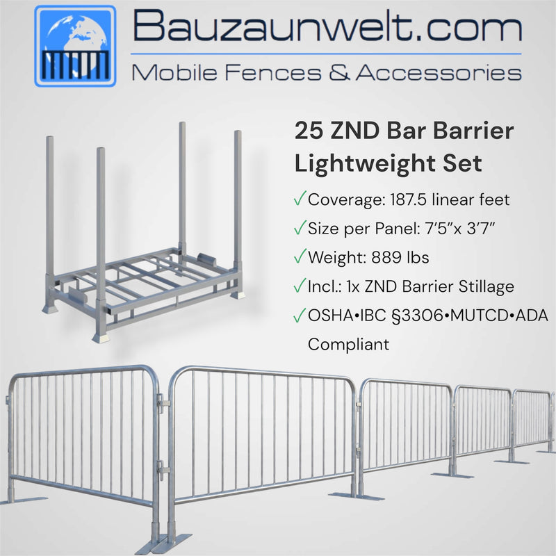 ZND Bar Barrier Lightweight Set
