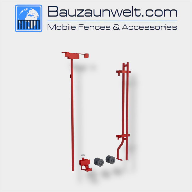ZND 08051541 single sliding gate kit fitted to a temporary fence panel