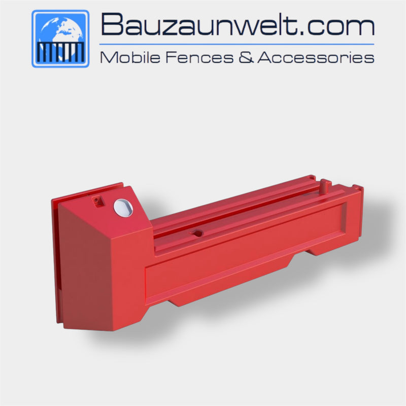 ZND 12551571 Slot Block, red water-fill barrier for crowd control and traffic guidance