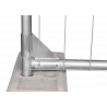 Bauzaun 15,5 kg Round Top - Rundrahmen Drahtstärke 3,2 x 3,2 mm