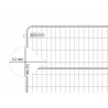 Bauzaun 15,5 kg Round Top - Rundrahmen Drahtstärke 3,2 x 3,2 mm