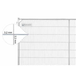 Bauzaun 15,5 kg Anti Climb Masche 43 x 262 mm Draht 3,2 x 2,2 mm