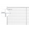 Bauzaun 15,5 kg Anti Climb Masche 43 x 262 mm Draht 3,2 x 2,2 mm
