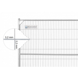 Bauzaun 15,5 kg Anti Climb Masche 43 x 262 mm Draht 3,2 x 2,2 mm
