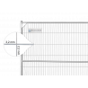 Bauzaun 15,5 kg Anti Climb Masche 43 x 262 mm Draht 3,2 x 2,2 mm