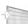 BAUZAUNWELT 14 kg EUTOP Exklusiv 5er Set - Betonfuß und Verbinder
