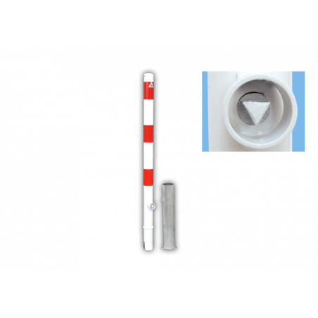 Absperrpfosten Typ 476FB -herausnehmbar- Ø 76mm,