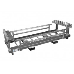 BAUZAUNWELT 11 kg Premium 2,20 x 2,00 m 15er Set - 16 kg PE Fuß