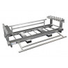 BAUZAUNWELT 11 kg Premium 2,20 x 2,00 m 15er Set - 16 kg PE Fuß