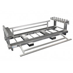 Lightweight Construction Fence 24.25 lbs 7.22 ft x 6.56 ft Premium 15-Piece Set (US)