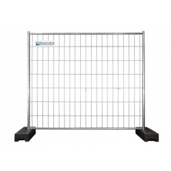 Lightweight Construction Fence 24.25 lbs 7.22 ft x 6.56 ft Premium 15-Piece Set (US)