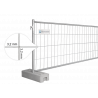 Bauzaun 1,12 m, Haken & Öse