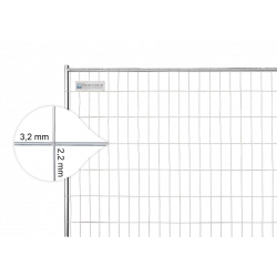 Bauzaun 11 kg EUTOP Economy Drahtstärke 3,2 x 2,2 mm verzinkt