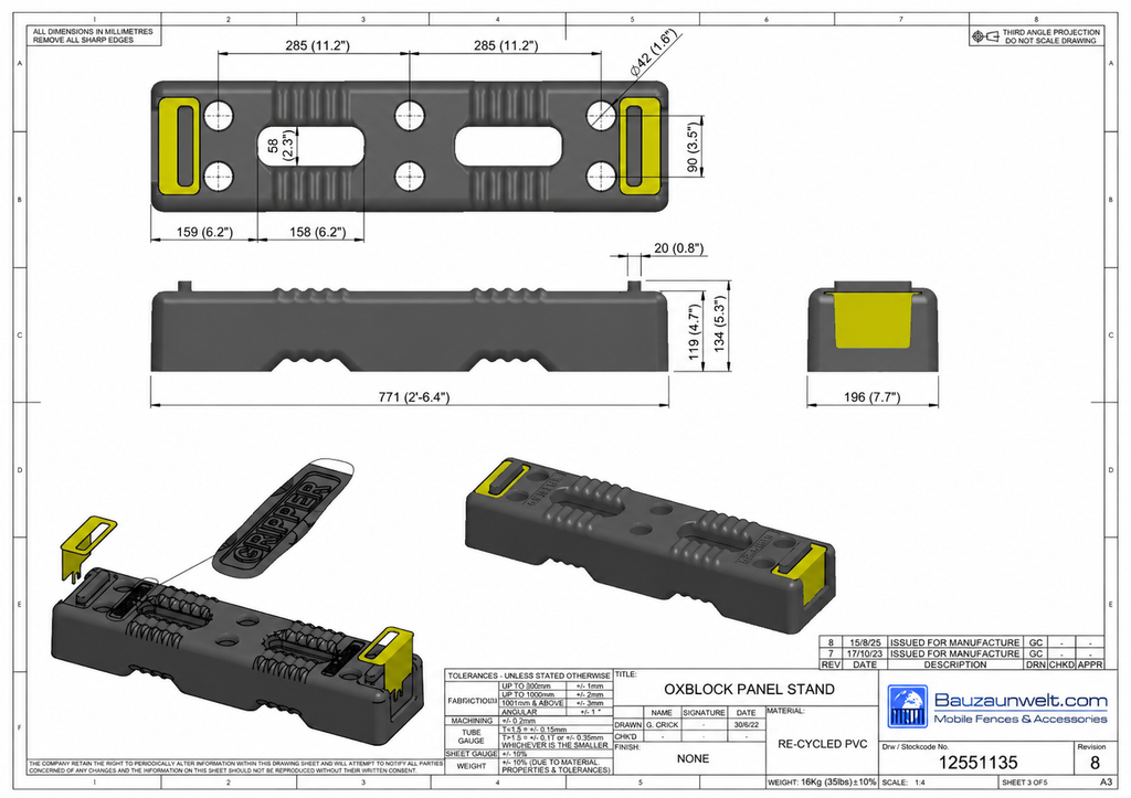 ZND OxBlock Panel Stand
