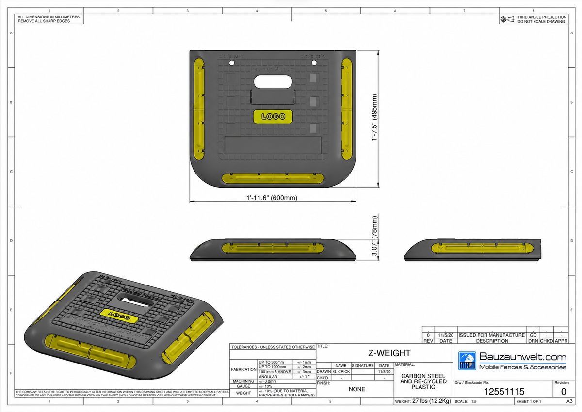 ZND Z-Weight (Pallet of 72)