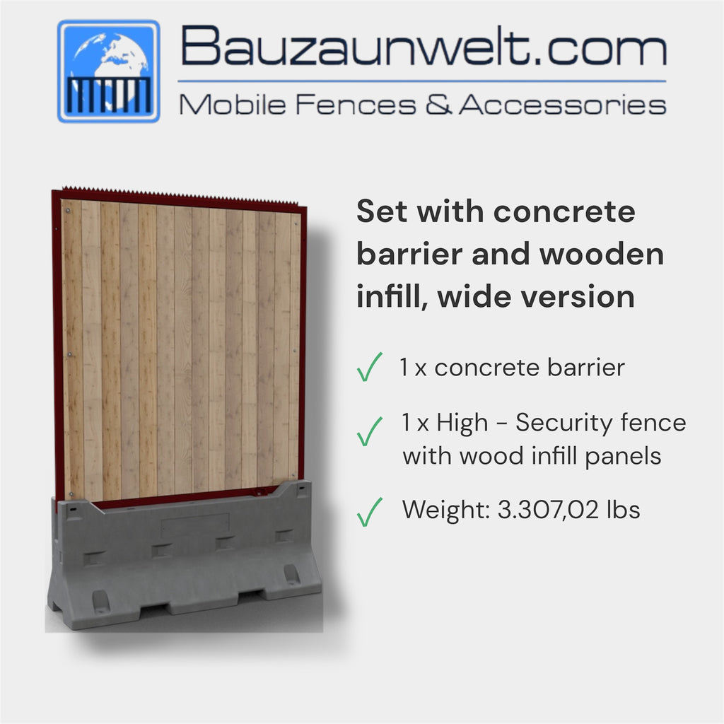 High-Security Fence Set 1 Wood