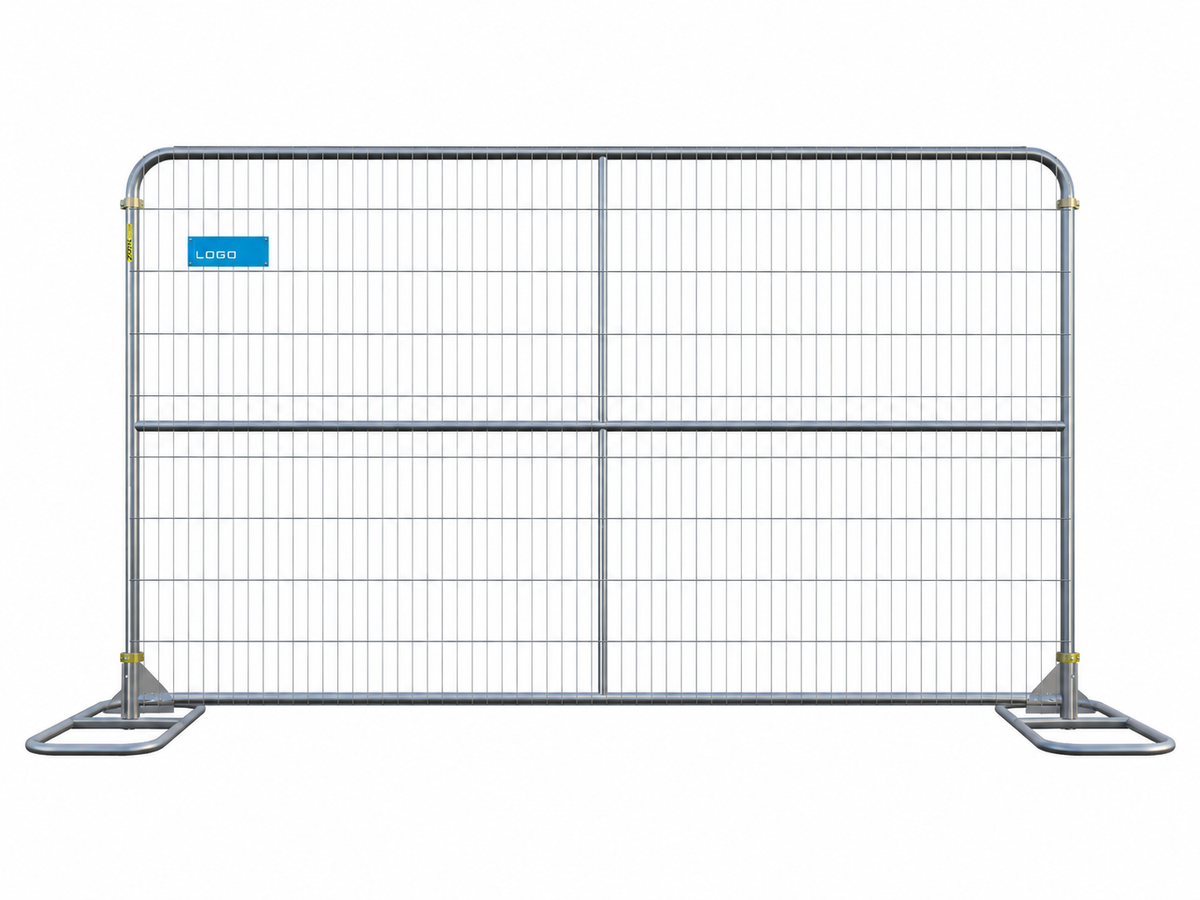 ZND RT612VH round top anti-climb fence panel, mesh and frame detail