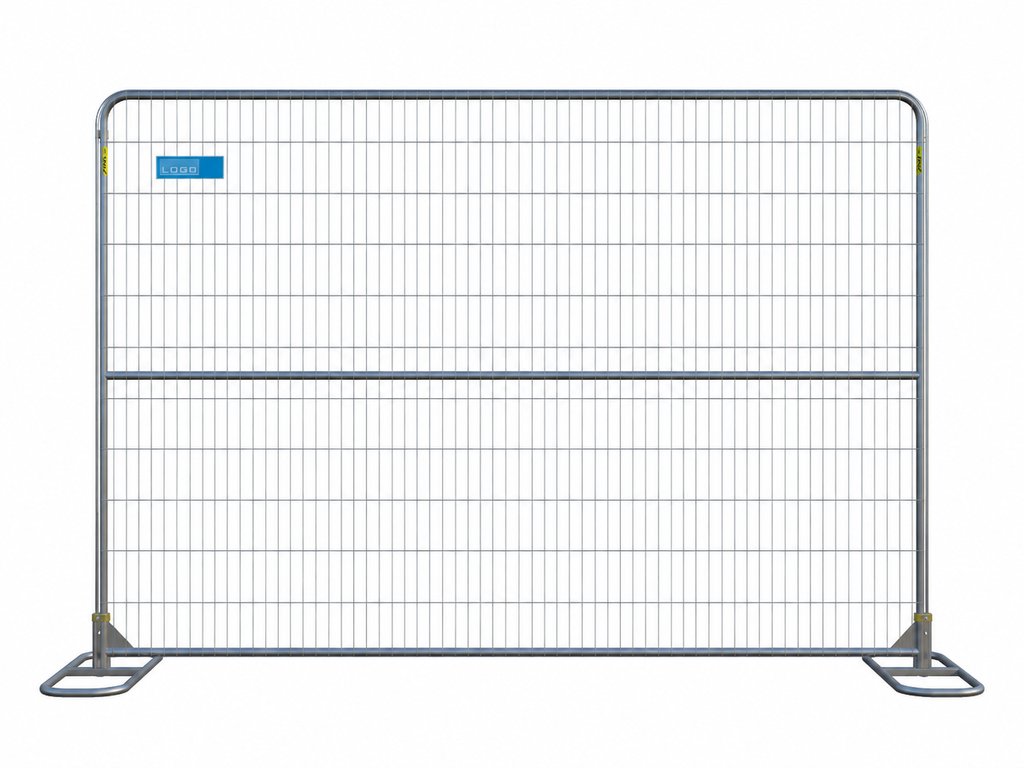 ZND RT812H round top anti-climb fence panel, mesh and frame detail