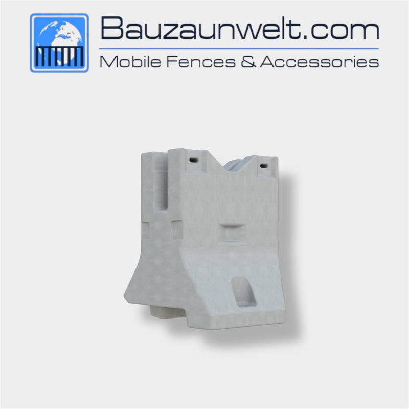 BZW 3F200-W high security barricade angle, concrete corner element for perimeter turns