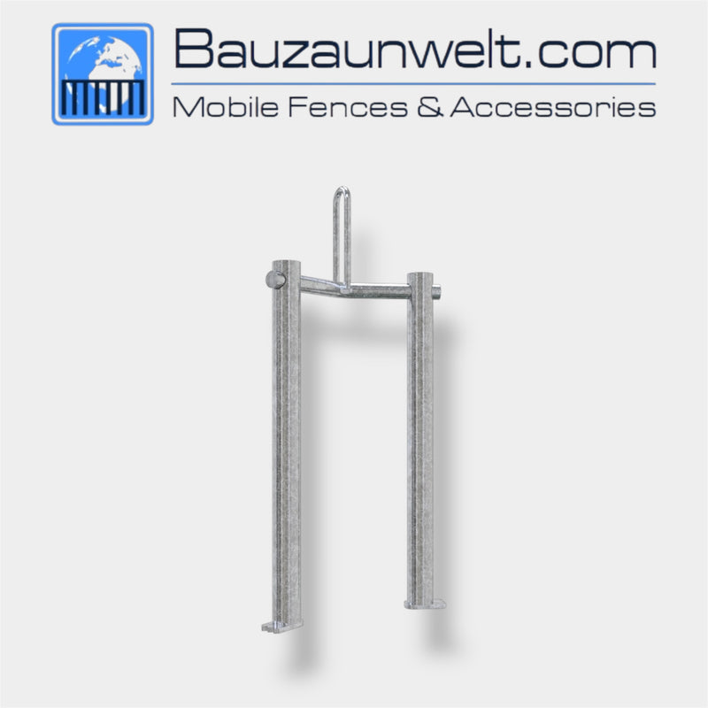 BZW 3F200-1-450 angled connector, 45 degree link between high security concrete barriers