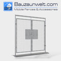 BZW 3B36-2FT double wing high security gate for vehicle access in temporary fence lines