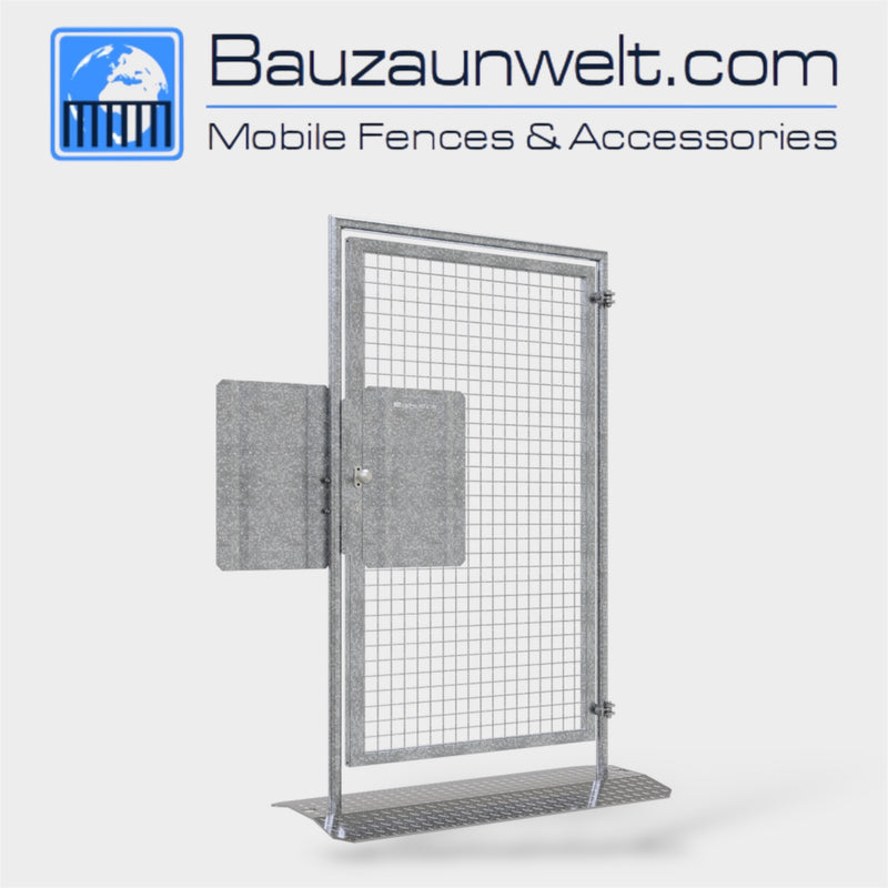 BZW 3B36FT single wing high security gate with knob handle for controlled site access