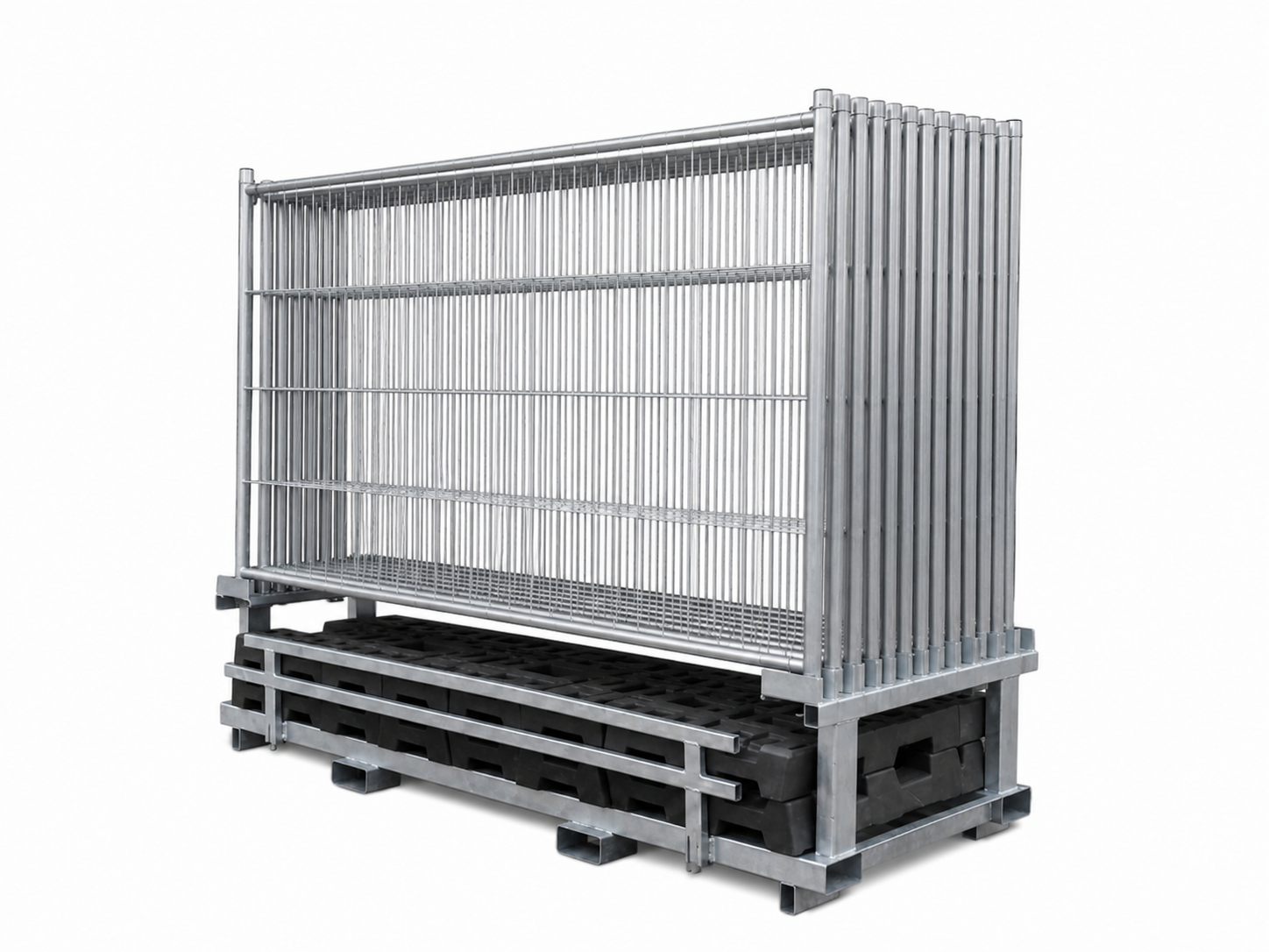 Construction Fence Premium 15-Piece Set with MTP15 - 3.94ft Panel