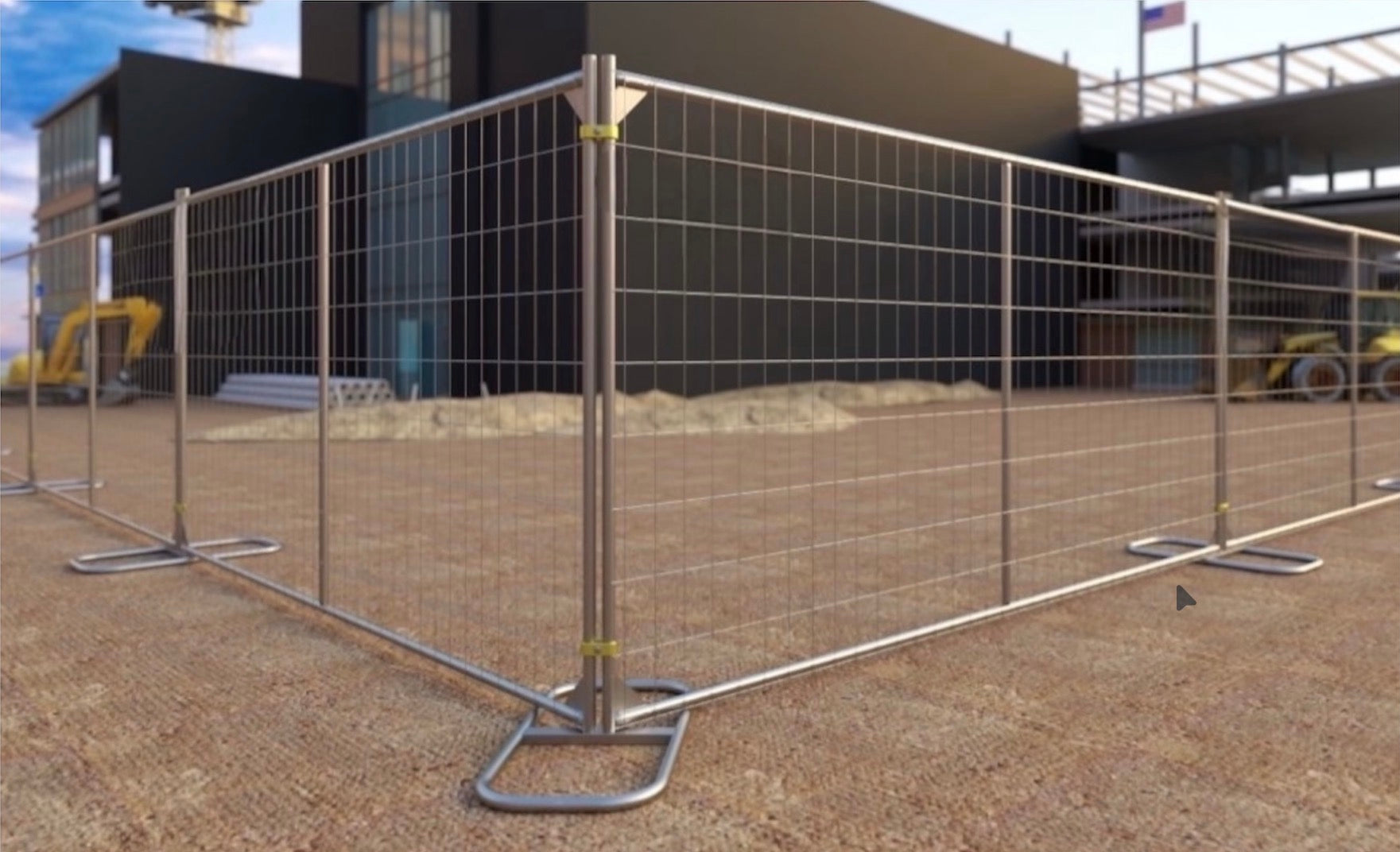ZND ST612V Construction Fence Complete Set 3,360 LF - 280 Panels