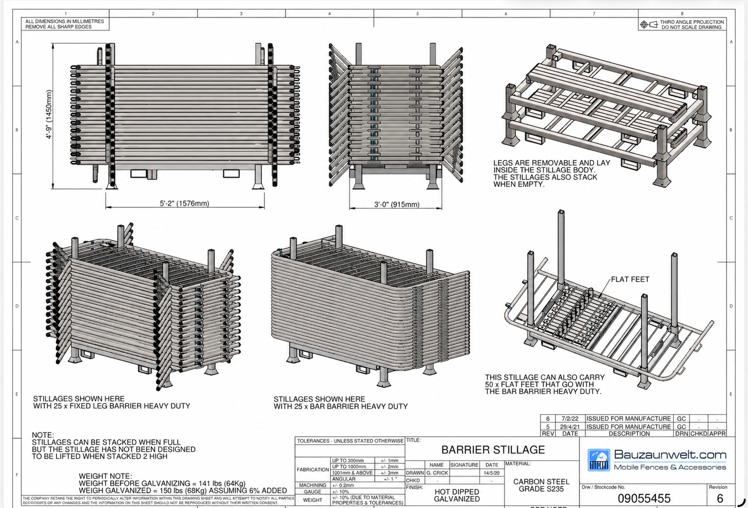 ZND Barrier Stillage