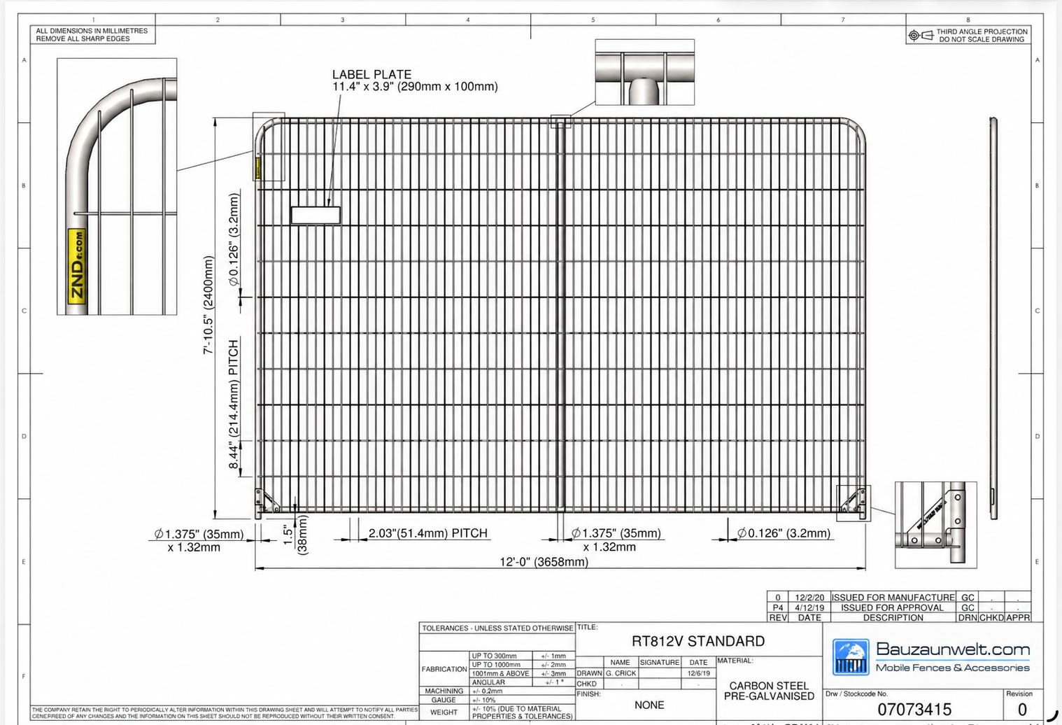 ZND RT812V Standard