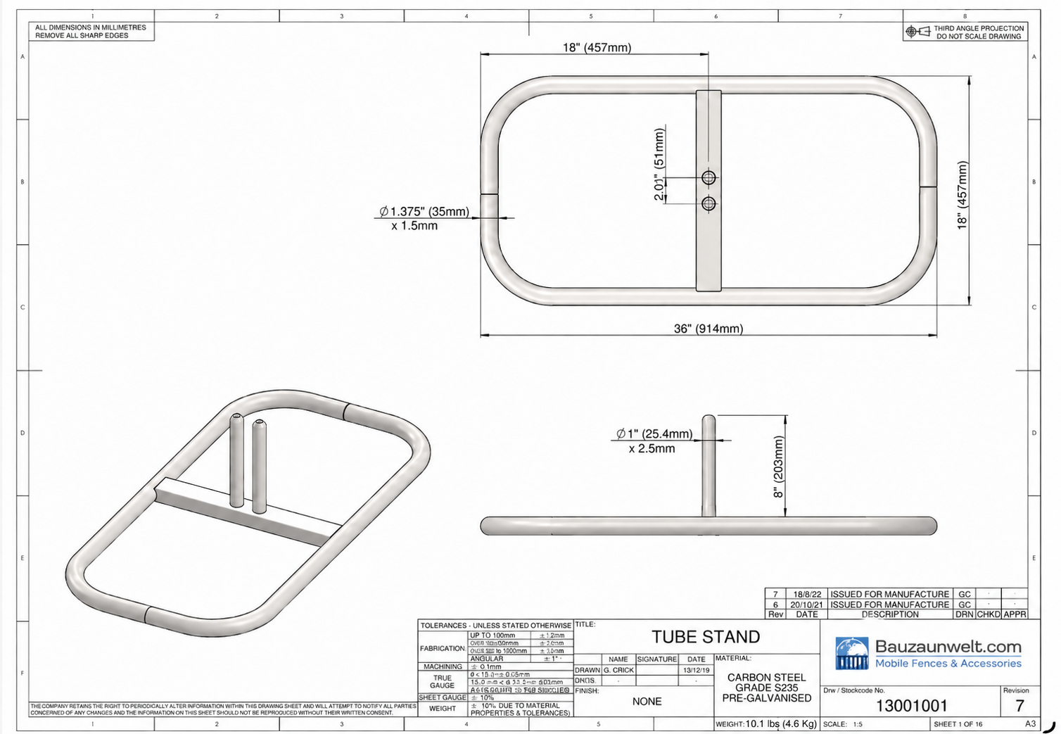 ZND Tube Stand