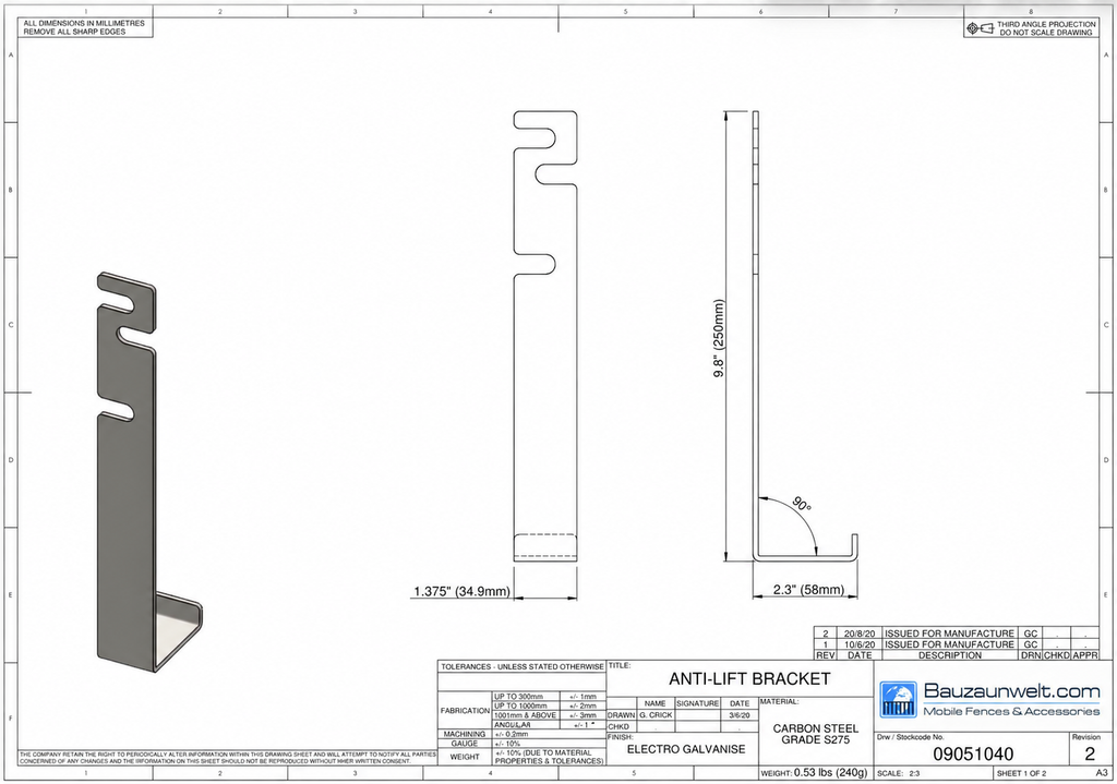 ZND Anti-Lift Bracket