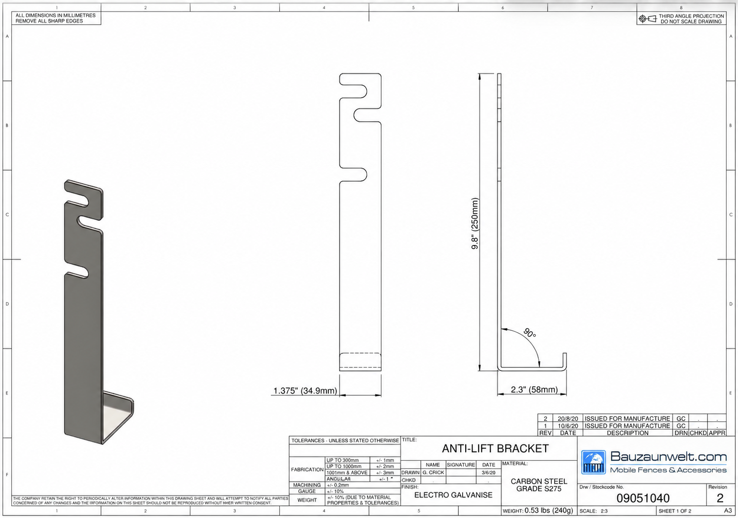 ZND Anti-Lift Bracket