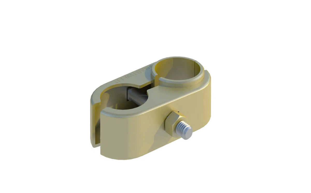 ZND vehicle gate conversion kit fitted to a temporary fence panel