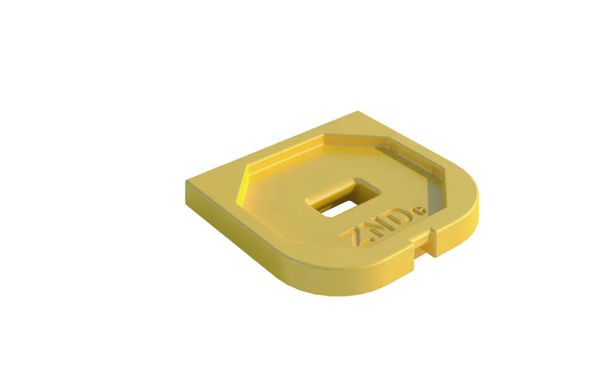 ZND 12551121 Z-Block fence weight fitted over a tube stand base