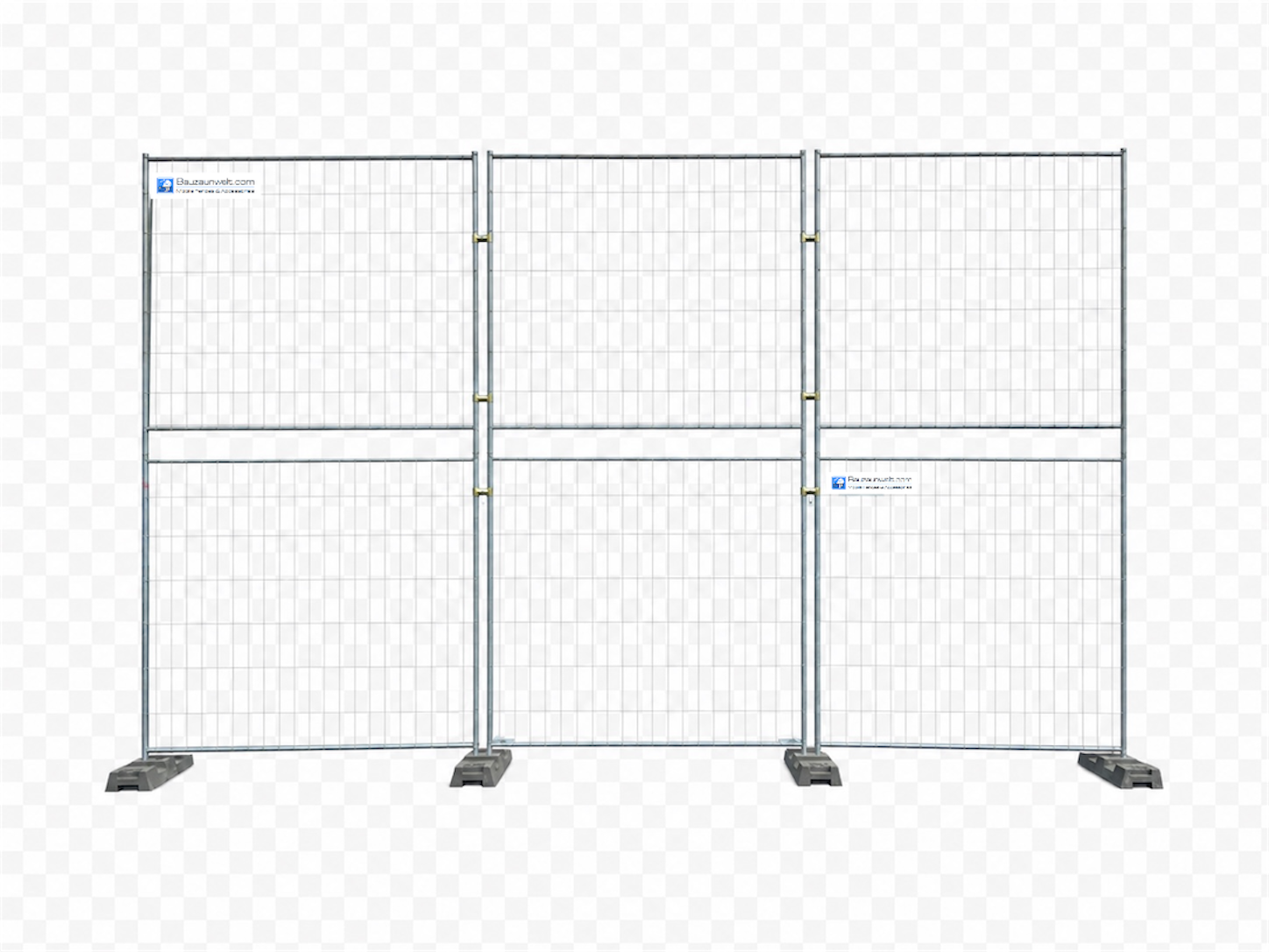 Construction Fence Premium 15-Piece Set with MTP15 - 6.56 ft Panel