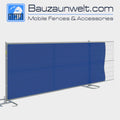 ZND 0957011-DS fence cover, 5 ft 8 in x 50 ft blue HDPE privacy screen for temporary fence
