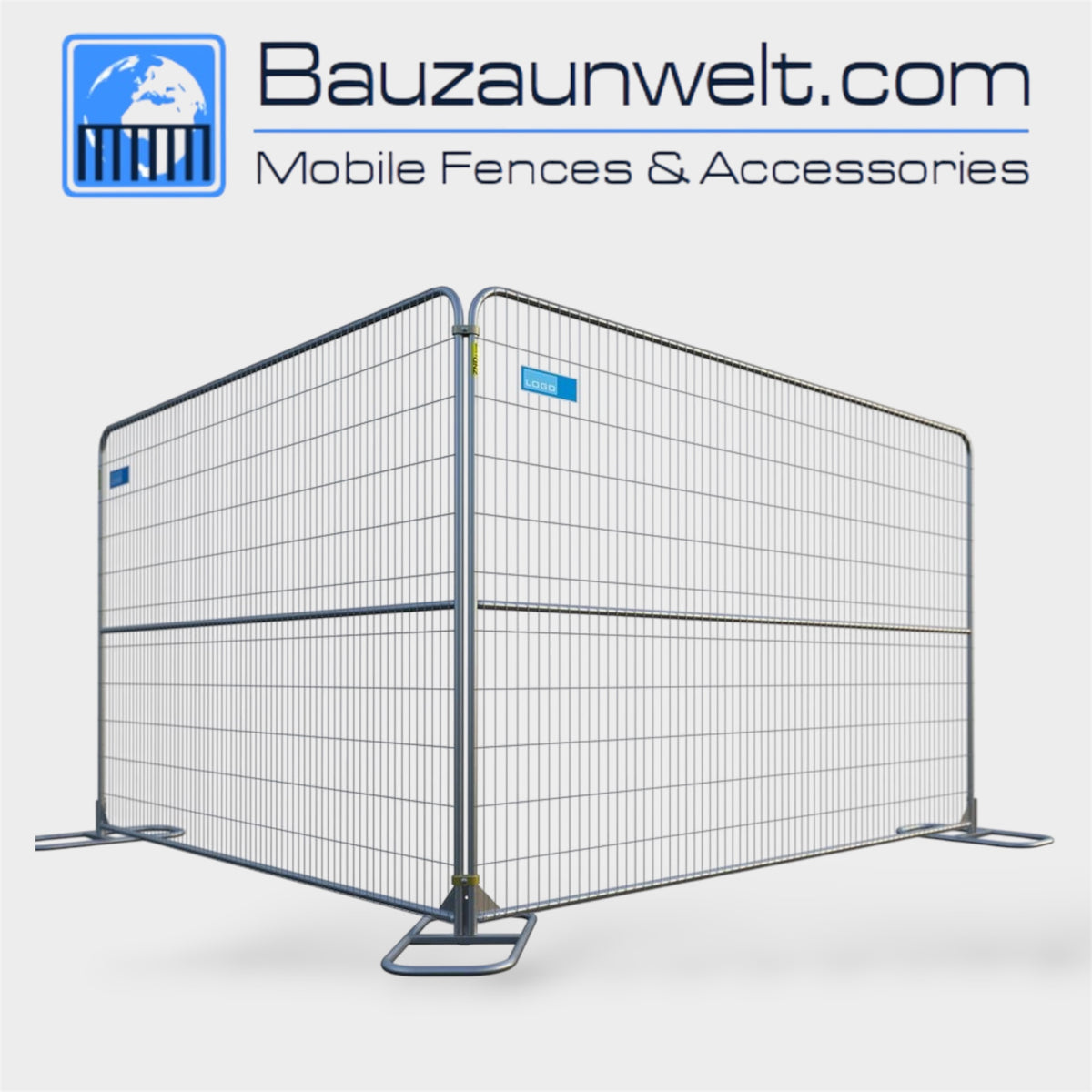 ZND RT812H 07073425 round top anti-climb fence panel, 8 x 12 ft pre-galvanized steel