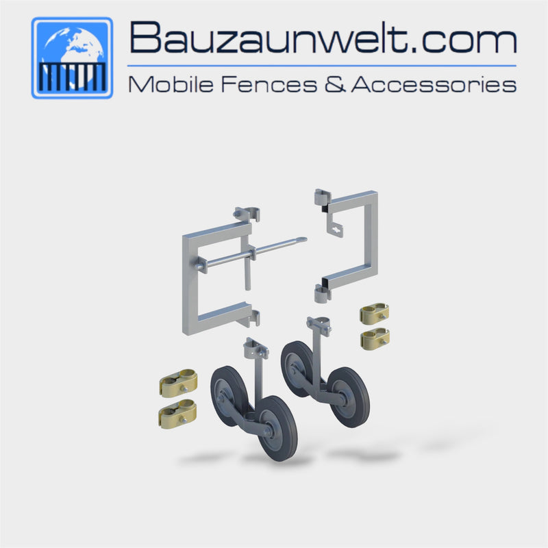 ZND 08052055 vehicle gate conversion kit turning fence panels into a double swing gate