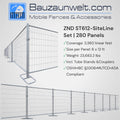 ZND ST612-SiteLine Set - 280 Panel Temporary Fence Package