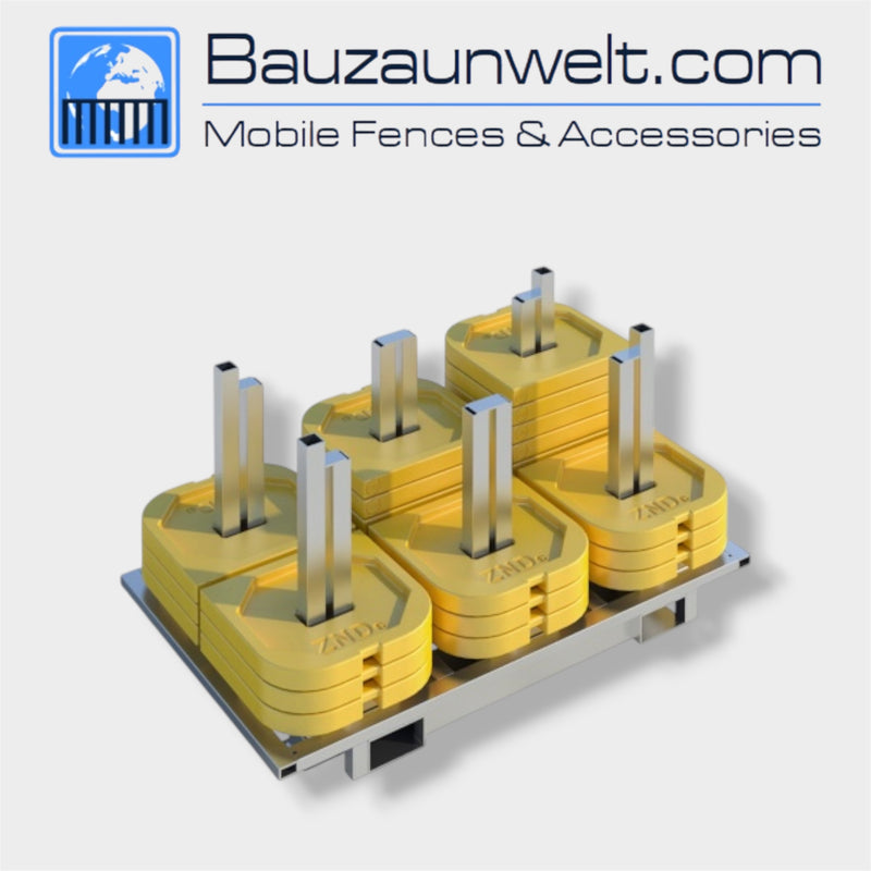 ZND Z-Block Fence Weights Set – Stillage of 60 (Complete Package)