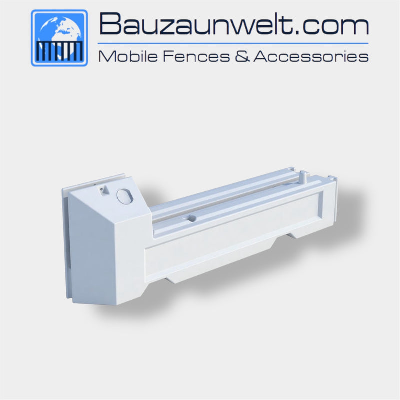 ZND 12551572 Slot Block, white water-fill barrier for crowd control and traffic guidance